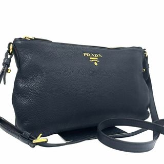 プラダ(PRADA)の✨希少カラー✨　プラダ　ショルダーバッグ　ブルー系　ロゴ金具　s1(ショルダーバッグ)