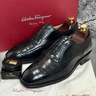 サルヴァトーレフェラガモ(Salvatore Ferragamo)の☆最高級革靴☆サルヴァトーレフェラガモ TRAMEZZA ウィングチップ 革靴(ドレス/ビジネス)