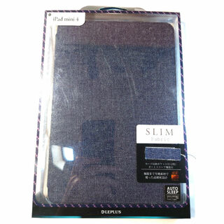 iPad mimi 4 薄型・軽量・フルカバー「SLIMFabric」デニム柄(iPadケース)