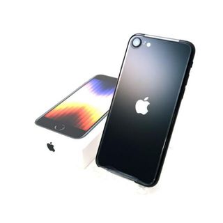 アイフォーン(iPhone)のSIMロック解除済み iPhoneSE 第3世代 64GB Aランク 本体【ReYuuストア】 ミッドナイト(スマートフォン本体)