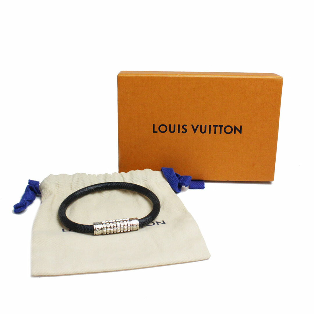 LOUIS VUITTON(ルイヴィトン)のルイ ヴィトン ブレスレット ディジット #19 ダミエグラフィット ブラック 黒 シルバー金具 M6626E 箱付 LOUIS VUITTON（新品・未使用品） メンズのアクセサリー(ブレスレット)の商品写真