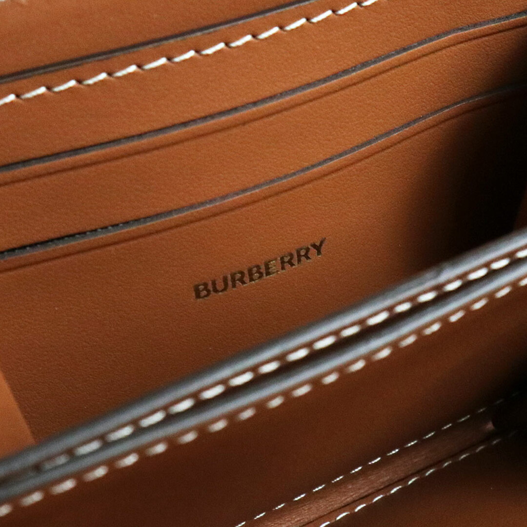 BURBERRY(バーバリー)のバーバリー スモール チェック ジップウォレット ラウンドファスナー コインケース 小銭入れ 財布 コーティングキャンバス カーフスキン レザー ベージュ ブラウン 茶 ゴールド金具 8070600 箱付 BURBERRY（新品・未使用品） レディースのファッション小物(コインケース)の商品写真