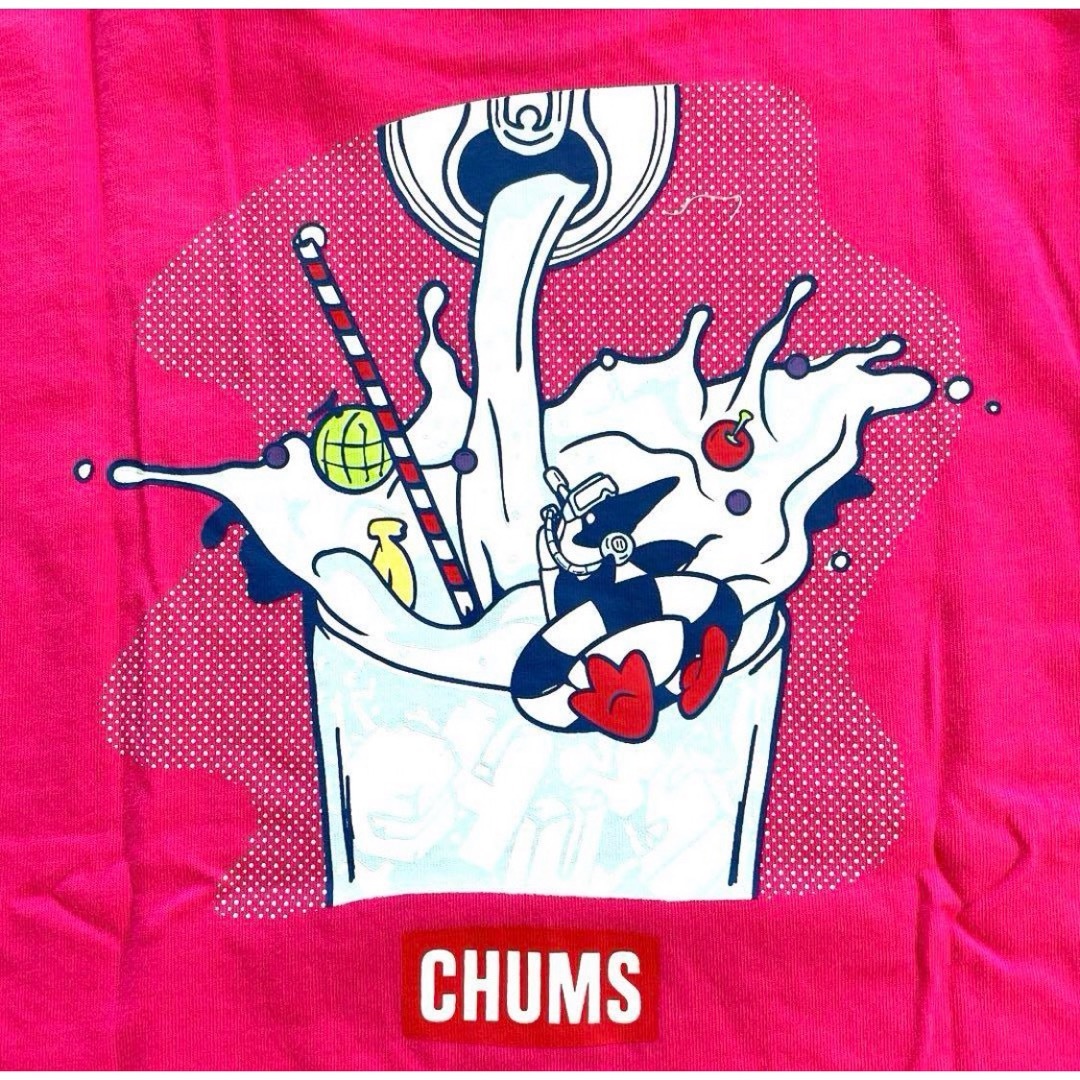 CHUMS(チャムス)の新品　CHUMS(チャムス)  Kid's Soda T-Shirt  ピンク　 キッズ/ベビー/マタニティのキッズ服男の子用(90cm~)(Tシャツ/カットソー)の商品写真