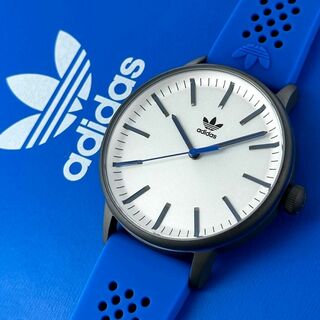 アディダス(adidas)のアディダス 腕時計 レディース メンズ シリコン ブルー 中学生 高校生 大学生 誕生日プレゼント(腕時計)