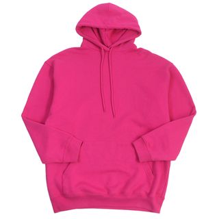 バレンシアガ(Balenciaga)の美品 BALENCIAGA バレンシアガ 2019年製 570798 コットン バックロゴプリント フーディー プルオーバー パーカー ピンク XS 正規品 メンズ(パーカー)