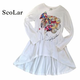 スカラー(ScoLar)の難有り ScoLar スカラー  ワンピース 長袖シャツ ロンT  チュニック(チュニック)