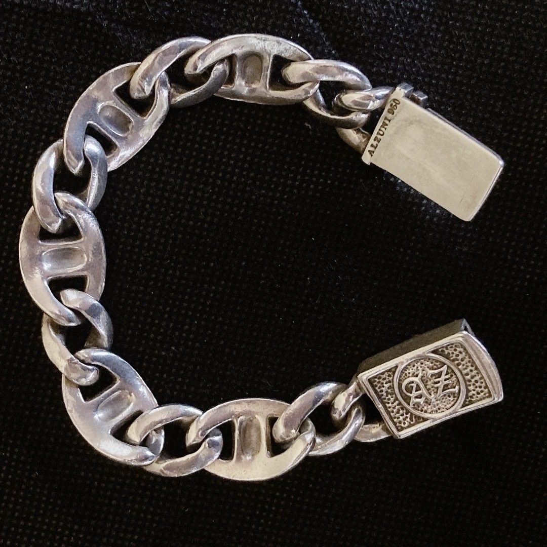 Chrome Hearts(クロムハーツ)のアルズニ　シルバー950製　CHプラスファンシーリンクブレスレット　98グラム メンズのアクセサリー(ブレスレット)の商品写真