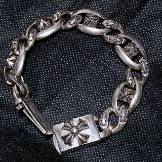 クロムハーツ(Chrome Hearts)のアルズニ　シルバー950製　CHプラスファンシーリンクブレスレット　98グラム(ブレスレット)