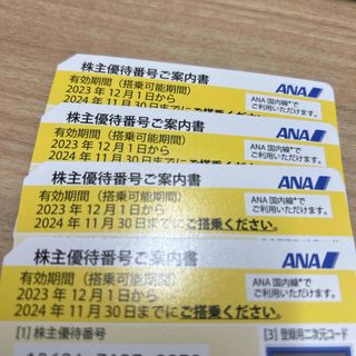 エーエヌエー(ゼンニッポンクウユ)(ANA(全日本空輸))のANA 優待券3枚(航空券)