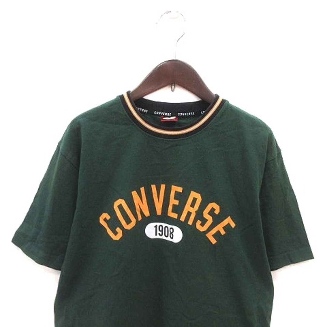 CONVERSE(コンバース)のコンバース Tシャツ カットソー クルーネック プリント 半袖 40 緑 黃 白 メンズのトップス(Tシャツ/カットソー(半袖/袖なし))の商品写真