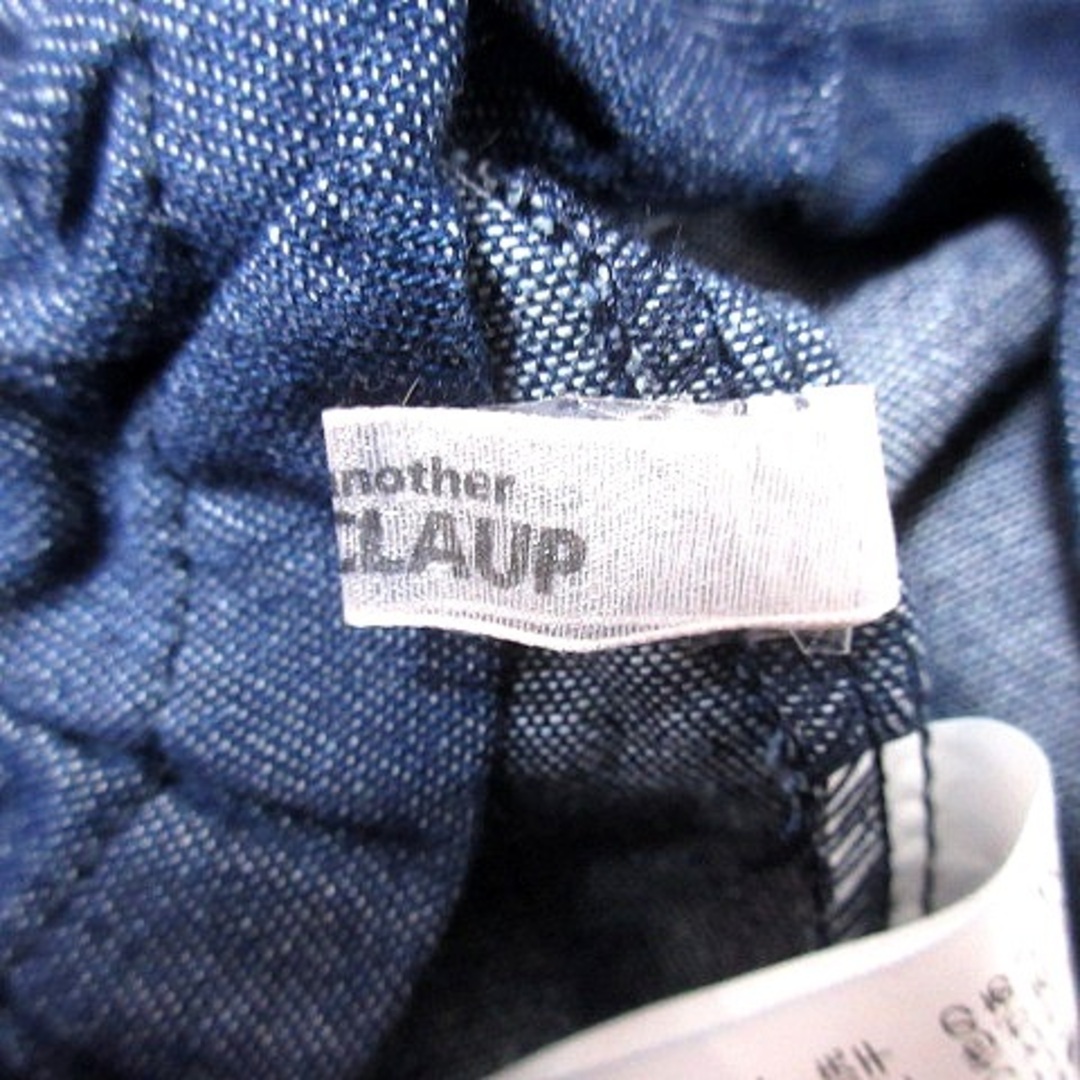 NICE CLAUP(ナイスクラップ)のナイスクラップ シャツ デニム ジップアップ 半袖 F インディゴ /RT レディースのトップス(シャツ/ブラウス(半袖/袖なし))の商品写真