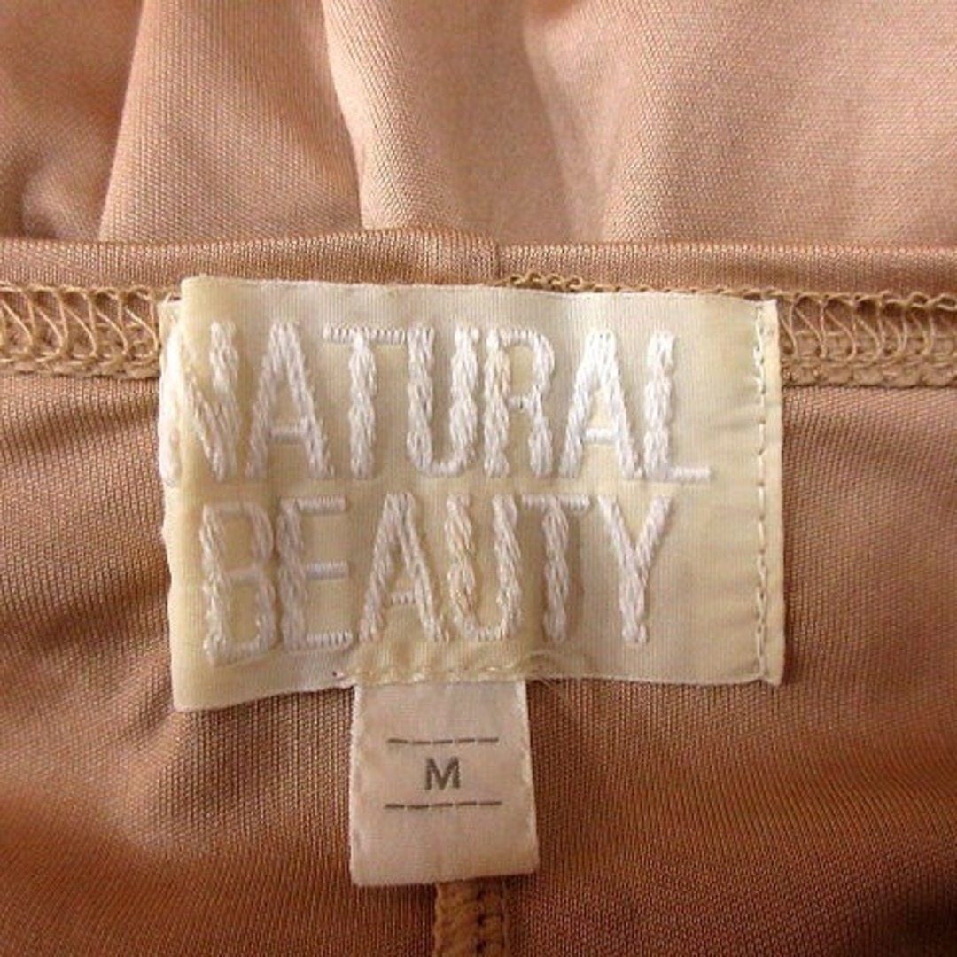 NATURAL BEAUTY(ナチュラルビューティー)のナチュラルビューティー カットソー Uネック 長袖 M ベージュ /RT レディースのトップス(カットソー(長袖/七分))の商品写真