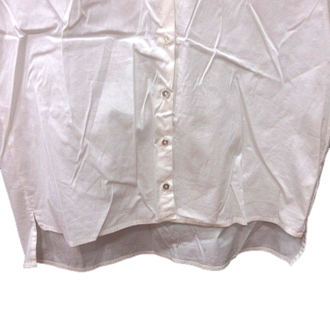 ザラ ベーシック ZARA BASIC シャツ ノースリーブ XS 白 ホワイト レディースのトップス(シャツ/ブラウス(半袖/袖なし))の商品写真