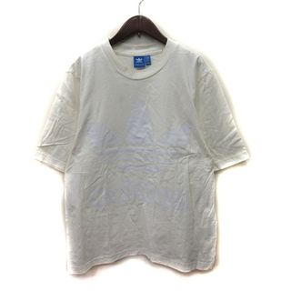 アディダス(adidas)のアディダス Tシャツ カットソー 半袖 M 白 ホワイト /YI(Tシャツ/カットソー(半袖/袖なし))