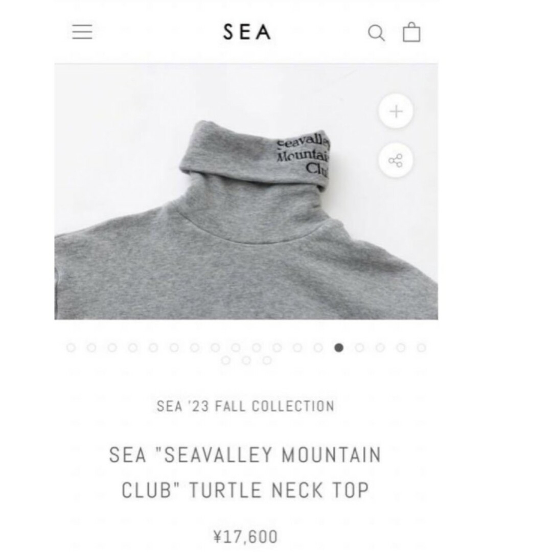 SEA(シー)のSEAVALLEY MOUNTAIN CLUB　TURTLE NECK TOP レディースのトップス(カットソー(長袖/七分))の商品写真