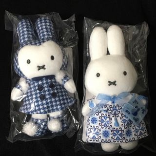 ミッフィー(miffy)のミッフィー zakkaフェスタ 千鳥格子コート ゆきのひ　デルフト柄　マスコット(ぬいぐるみ)