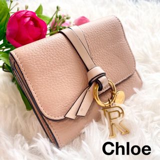 クロエ(Chloe)の56. 美品✨クロエ 財布 三つ折り チャーム コンパクトウォレット ピンク(財布)