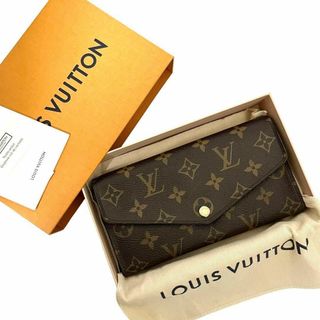 ルイヴィトン(LOUIS VUITTON)の✨美品✨　ルイヴィトン　長財布　新型サラ　モノグラム　フラップ　ad7(財布)