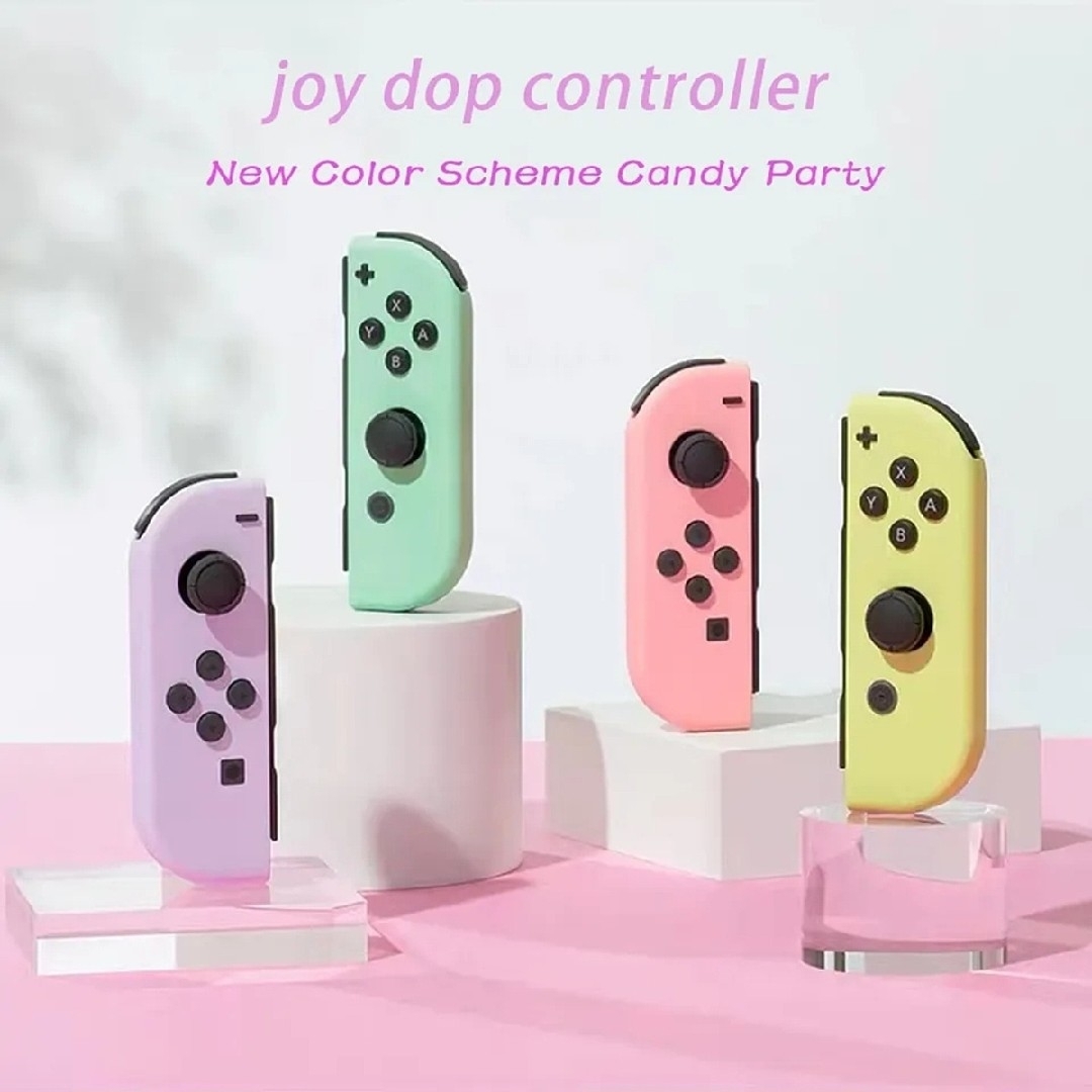 Nintendo Switch(ニンテンドースイッチ)の【新品】ジョイコン パステルカラー パープル グリーン Joy-Con エンタメ/ホビーのゲームソフト/ゲーム機本体(家庭用ゲーム機本体)の商品写真