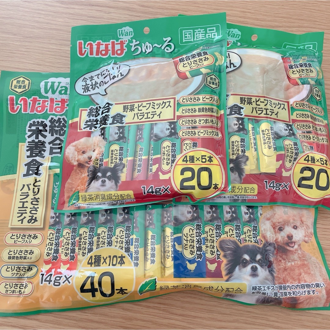 いなばペットフード(イナバペットフード)の犬用ちゅ～る 総合栄養食　80本 その他のペット用品(犬)の商品写真