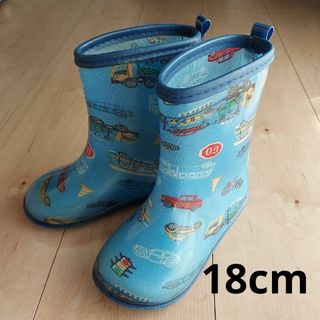 キッズフォーレ(KIDS FORET)のキッズフォーレ♡長靴♡働く車柄 18cm(長靴/レインシューズ)