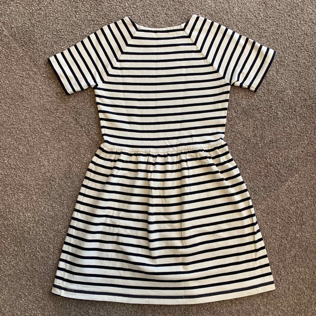 PETIT BATEAU(プチバトー)のプチバトー　ボーダーワンピース　12a キッズ/ベビー/マタニティのキッズ服女の子用(90cm~)(ワンピース)の商品写真