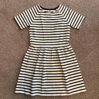 プチバトー(PETIT BATEAU)のプチバトー　ボーダーワンピース　12a(ワンピース)