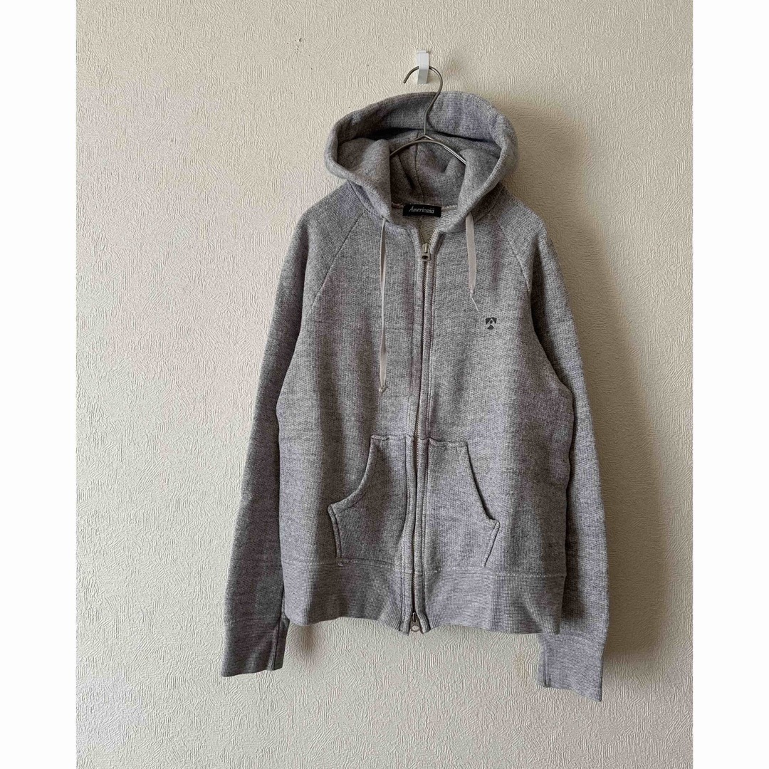 L'Appartement DEUXIEME CLASSE(アパルトモンドゥーズィエムクラス)のAmericana light gray zip パーカースウェット⭐️ レディースのトップス(パーカー)の商品写真