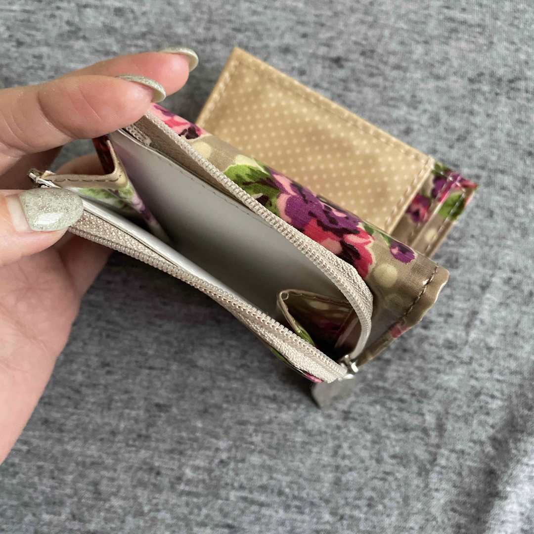 【花柄三つ折りミニ財布】 メンズのファッション小物(折り財布)の商品写真