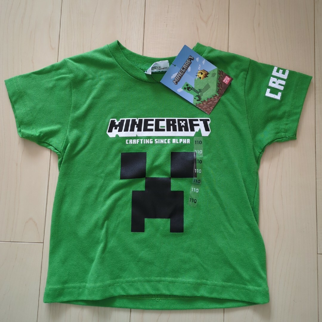 Minecraft(マインクラフト)のMinecraft クリーパー Tシャツ 110 キッズ/ベビー/マタニティのキッズ服男の子用(90cm~)(Tシャツ/カットソー)の商品写真