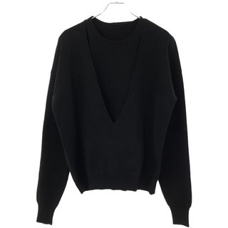 トゥデイフル(TODAYFUL)のTODAYFUL トゥデイフル 22AW Milanorib Layered Knit レイヤードニットセーター ブラック F 12220511(ニット/セーター)