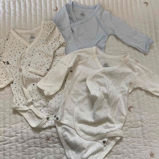 PETIT BATEAU - 3枚セット＊プチバトー　肌着　6m(67cm)