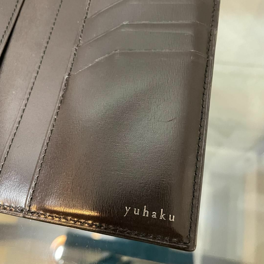 YUHAKU - yuhaku ユハク オーダーメイド 長財布 ブルー 本革 YUHAKU - yuhaku ユハク オーダーメイド 長財布 ブルー 本革