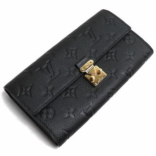 ルイヴィトン(LOUIS VUITTON)のLOUIS VUITTON ルイ・ヴィトン ポルトフォイユサラ メティス 長財布 アンプラント ブラック M82638 ICチップ レディース【中古】【極美品】(財布)