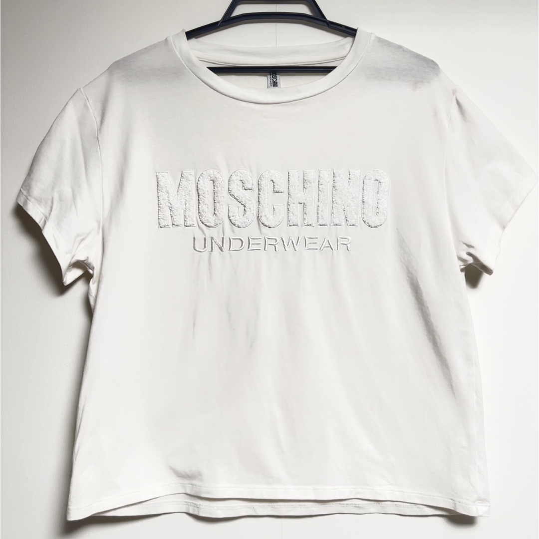 MOSCHINO(モスキーノ)のMOSCHINO パイル地ロゴTシャツ レディースのトップス(Tシャツ(半袖/袖なし))の商品写真