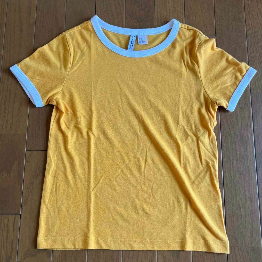 ◎50 H&M リンガーTシャツ XSサイズ レディースのトップス(Tシャツ(半袖/袖なし))の商品写真