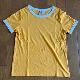 ◎50 H&M リンガーTシャツ XSサイズ(Tシャツ(半袖/袖なし))