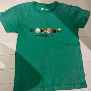 マインクラフト(Minecraft)のユニクロ　マインクラフトコラボ　Tシャツ130(Tシャツ/カットソー)