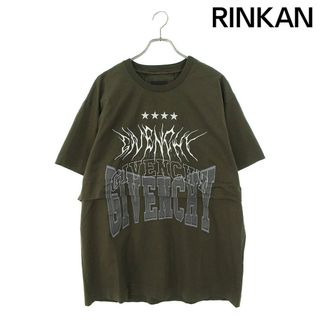 ジバンシィ(GIVENCHY)のジバンシィ  22AW  BM71H93YE9 オーバーラップエフェクト刺繍レイヤードTシャツ メンズ L(Tシャツ/カットソー(半袖/袖なし))