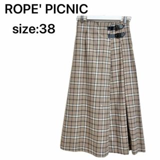 ロペピクニック(Rope' Picnic)の美品　ROPE' PICNIC ロペピクニック　フレアスカート　ベージュ38 M(ロングスカート)