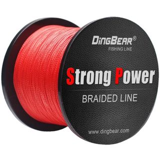 Dingbear 100m strongpower フィッシングラインレッド(釣り糸/ライン)