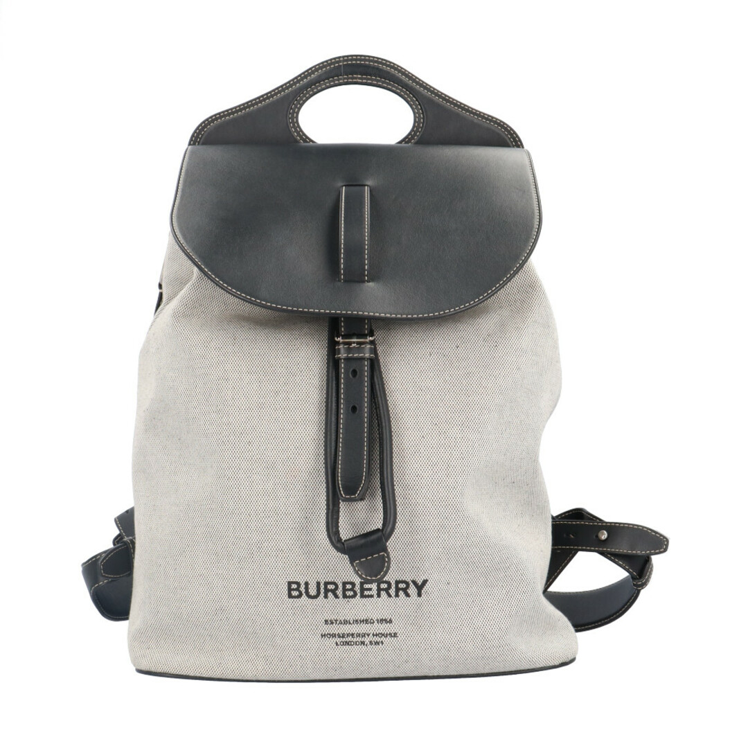 BURBERRY(バーバリー)のバーバリー ホースフェリープリント ポケットバックパック リュック・デイパック キャンバス 8041665 メンズ BURBERRY  中古 メンズのバッグ(バッグパック/リュック)の商品写真