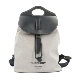 バーバリー ホースフェリープリント ポケットバックパック リュック・デイパック キャンバス 8041665 メンズ BURBERRY  中古