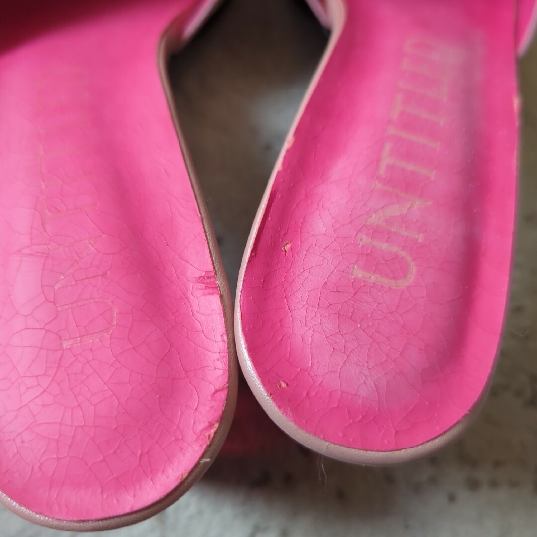 UNITED♥ビビットピンク♥未使用訳アリサンダル レディースの靴/シューズ(ハイヒール/パンプス)の商品写真
