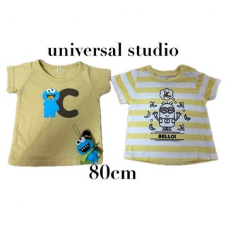 USJ - 【ユニバーサルスタジオ】クッキーモンスター ミニオン 半袖Tシャツ マスコット