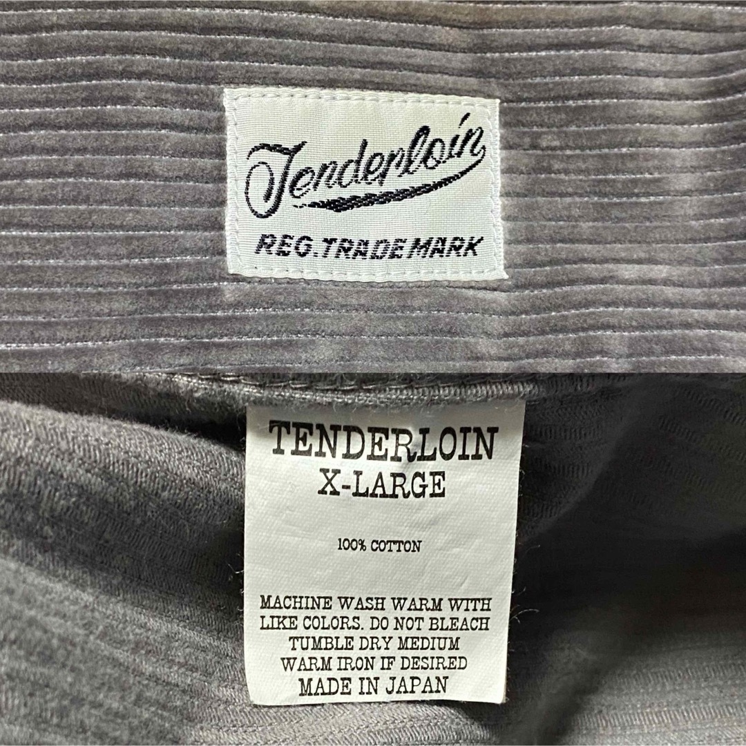 TENDERLOIN(テンダーロイン)のXLサイズ テンダーロイン コーデュロイ シャツ グレー メンズのトップス(シャツ)の商品写真