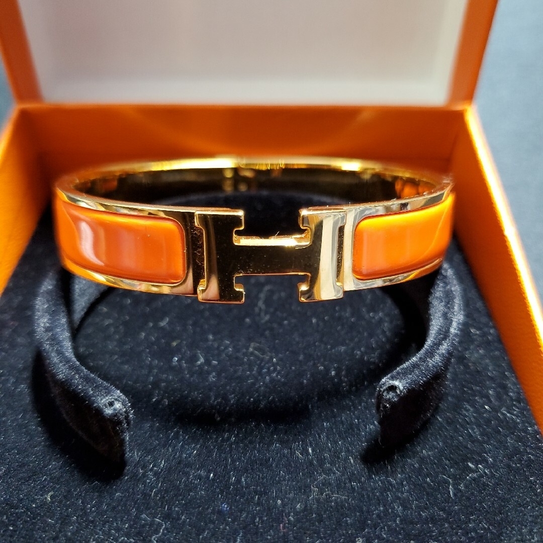 Hermes(エルメス)のHERMES エルメス H金具のブレスレット レディースのアクセサリー(ブレスレット/バングル)の商品写真