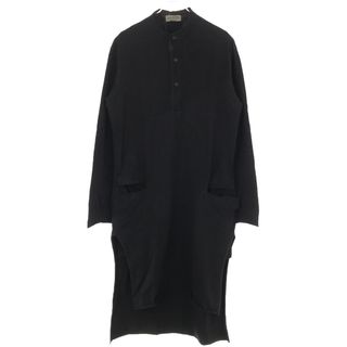 Yohji Yamamoto POUR HOMME ヨウジヤマモト プールオム 15AW ヘンリーネックロングカットソー ブラック 3 HY-T14-076