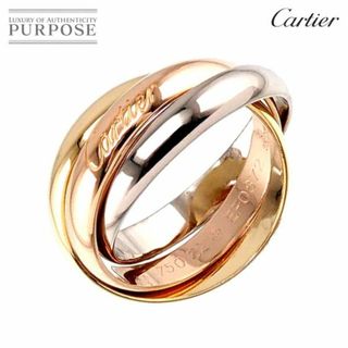 カルティエ(Cartier)のカルティエ Cartier トリニティ MM #52 リング K18 YG WG PG 3連 スリーゴールド スリーカラー 750 指輪 VLP 90197572(リング(指輪))