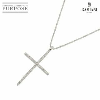 ダミアーニ(Damiani)のダミアーニ DAMIANI ミステリー クロス ダイヤ ネックレス 49cm K18 WG ホワイトゴールド 750【証明書付き】VLP 90217942(ネックレス)